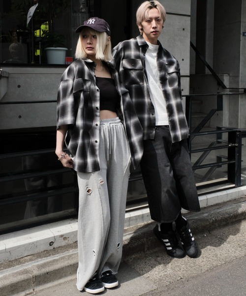 WEGO（ウィゴー）の「WEGO/オンブレチェック半袖シャツ（シャツ/ブラウス・メンズ・その他2/その他1/その他4/その他3/その他6/その他5/その他7・SMALL/LARGE/MEDIUM）」の13枚目の写真