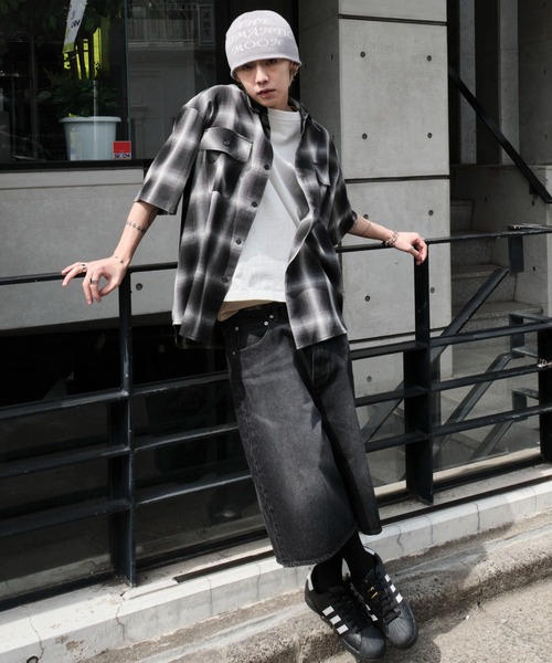 WEGO（ウィゴー）の「WEGO/オンブレチェック半袖シャツ（シャツ/ブラウス・メンズ・その他2/その他1/その他4/その他3/その他6/その他5/その他7・SMALL/LARGE/MEDIUM）」の10枚目の写真