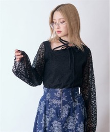 axes femme | ストラップレーストップス(Tシャツ/カットソー)