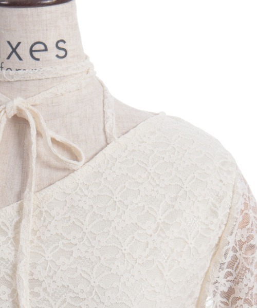 axes femme（アクシーズファム）の「ストラップレーストップス（Tシャツ/カットソー・レディース・ブラック/クリーム・FREE）」の18枚目の写真