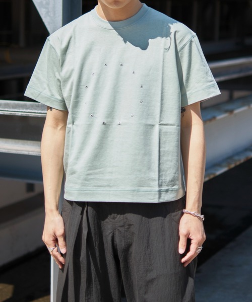 JIAN YE(ジェンイェ)の「CIRCLE T(Tシャツ/カットソー・メンズ・ブルー/ダークグレー・L/M)」の10枚目の写真