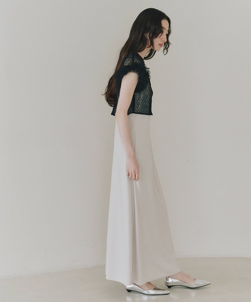 kaene(カエン)の「ドットブラウスセットドレス【kaene直営限定】結婚式 二次会 同窓会 成人式 パーティードレス(ドレス・レディース・ブラック/アイボリー・34/36/38)」の18枚目の写真