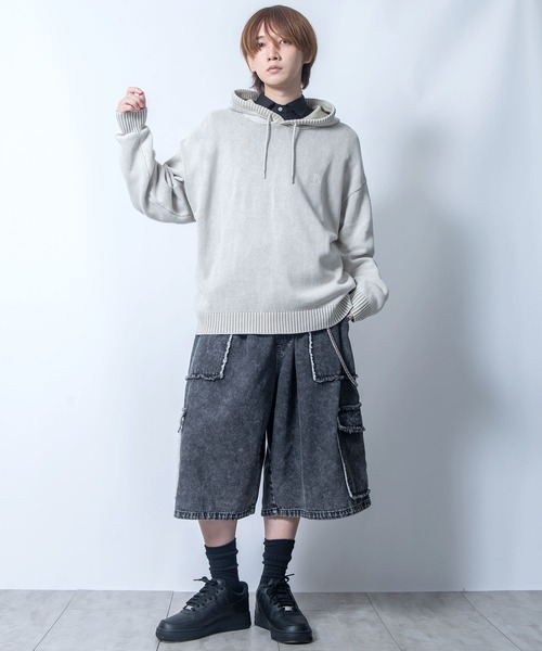 Starting Over(スターティングオーバー)の「wide buggy denim Jorts/ワイド バギー デニム ジョーツ(デニムパンツ・メンズ・ブラック系その他3/ブラック系その他2/ブラック系その他・M/L)」の9枚目の写真