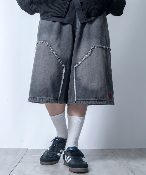 Starting Over(スターティングオーバー)の「wide buggy denim Jorts/ワイド バギー デニム ジョーツ(デニムパンツ・メンズ・ブラック系その他3/ブラック系その他2/ブラック系その他・M/L)」の11枚目の写真