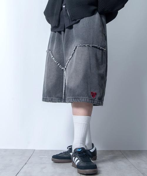 Starting Over(スターティングオーバー)の「wide buggy denim Jorts/ワイド バギー デニム ジョーツ(デニムパンツ・メンズ・ブラック系その他3/ブラック系その他2/ブラック系その他・M/L)」の12枚目の写真