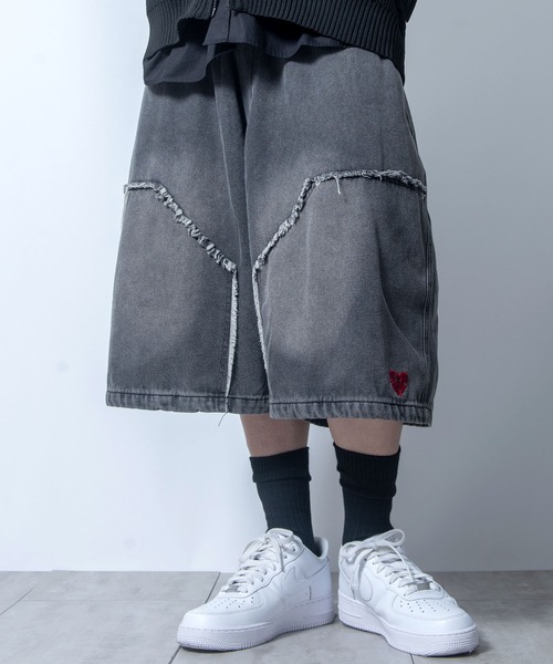 Starting Over(スターティングオーバー)の「wide buggy denim Jorts/ワイド バギー デニム ジョーツ(デニムパンツ・メンズ・ブラック系その他3/ブラック系その他2/ブラック系その他・M/L)」の14枚目の写真