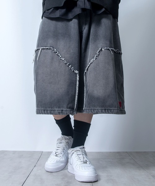 Starting Over(スターティングオーバー)の「wide buggy denim Jorts/ワイド バギー デニム ジョーツ(デニムパンツ・メンズ・ブラック系その他3/ブラック系その他2/ブラック系その他・M/L)」の15枚目の写真