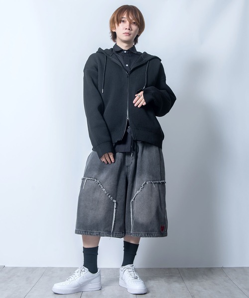 Starting Over(スターティングオーバー)の「wide buggy denim Jorts/ワイド バギー デニム ジョーツ(デニムパンツ・メンズ・ブラック系その他3/ブラック系その他2/ブラック系その他・M/L)」の20枚目の写真