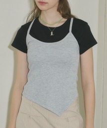 GIUNON | asymmetry ribbon camisole / アシンメトリーリボンキャミソール(キャミソール)