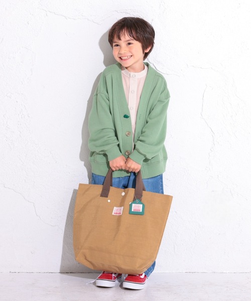 Ocean&Ground（オーシャン&グラウンド）の「ﾚｯｽﾝﾊﾞｯｸ GOODAY（トートバッグ・キッズ・ブルー系その他/ライトパープル/サーモンピンク/ダークネイビー/ライトピンク/エメラルド/ラベンダー/マスタード/ブルー/ターコイズブルー/グリーン/カーキ/ピンク/ベージュ/ダークグリーン/イエロー/レッド・FREE）」の2枚目の写真