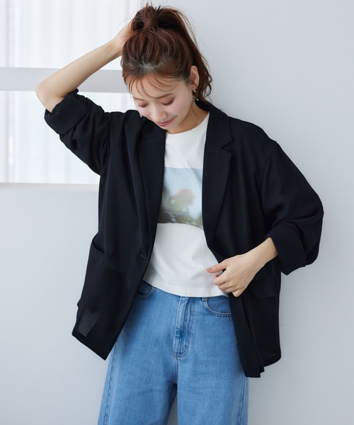 mysty woman（ミスティウーマン）の「【花盛友里さんコラボ】コラボフォトショートTシャツ 493897（Tシャツ/カットソー・レディース・ホワイト系その他4/ホワイト系その他2/ホワイト系その他3/ホワイト系その他・FREE）」の20枚目の写真