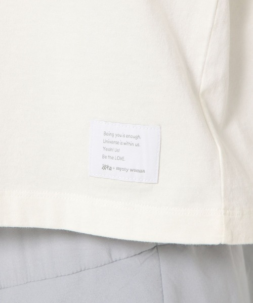 mysty woman（ミスティウーマン）の「【花盛友里さんコラボ】コラボフォトショートTシャツ 493897（Tシャツ/カットソー・レディース・ホワイト系その他4/ホワイト系その他2/ホワイト系その他3/ホワイト系その他・FREE）」の14枚目の写真