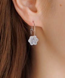 flower | タイニーフラワーフープピアス(ピアス（片耳用）)