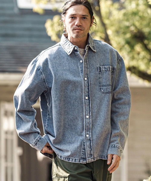 ms6080- 10ozデニムブリーチシャツ（シャツ/ブラウス）｜CAMBIO