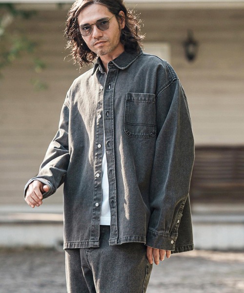 ms6080- 10ozデニムブリーチシャツ（シャツ/ブラウス）｜CAMBIO