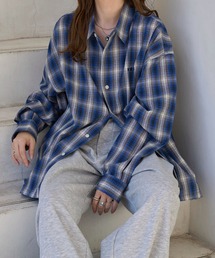 ［ athleta ］オーバーサイズチェックシャツ