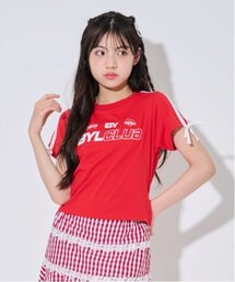 by LOVEiT（バイラビット）の「【Cuugal掲載】袖リボンラインＴシャツ（Tシャツ/カットソー・キッズ）」