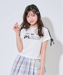 by LOVEiT | 【Cuugal掲載】袖リボンラインＴシャツ(Tシャツ/カットソー)