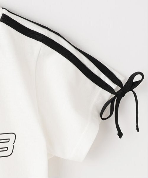 by LOVEiT（バイラビット）の「【Cuugal掲載】袖リボンラインＴシャツ（Tシャツ/カットソー・キッズ・オフホワイト/ネイビー/レッド・160cm/120cm/130cm/150cm/140cm）」の12枚目の写真