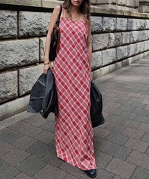 esutoreja | チェックキャミソールワンピース(ワンピース)