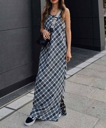 esutoreja | チェックキャミソールワンピース(ワンピース)