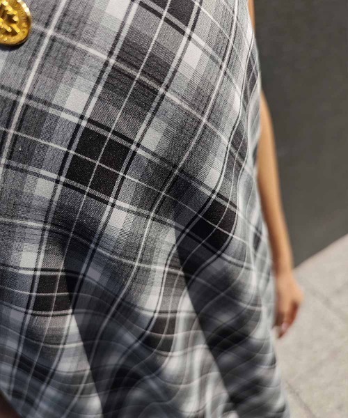 esutoreja（エストレジャ）の「チェックキャミソールワンピース（ワンピース・レディース・ブラック/ブラウン/レッド・FREE）」の18枚目の写真