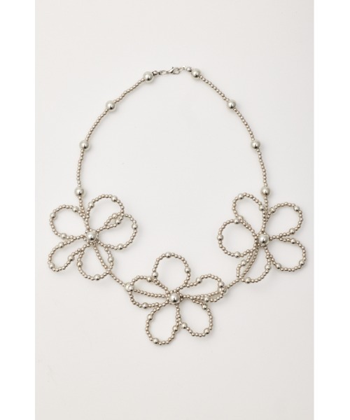 RODEO CROWNS WIDE BOWL（ロデオクラウンズワイドボウル）の「フラワービーズネックレス（ネックレス・レディース・レッド/ゴールド/シルバー・FREE）」の12枚目の写真