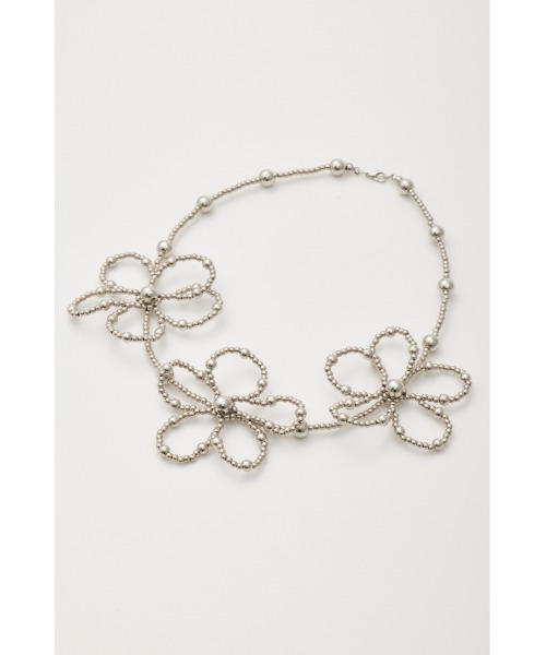 RODEO CROWNS WIDE BOWL（ロデオクラウンズワイドボウル）の「フラワービーズネックレス（ネックレス・レディース・レッド/ゴールド/シルバー・FREE）」の13枚目の写真