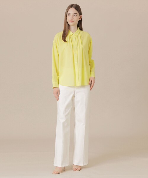 MACKINTOSH LONDON(マッキントッシュ ロンドン)の「【WEB・一部店舗限定】コットンボイルブラウス(シャツ/ブラウス・レディース・ネイビー/イエロー/ベージュ・38)」の6枚目の写真