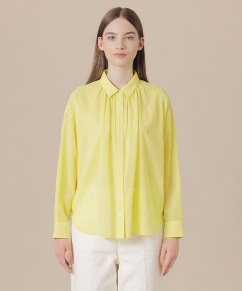 MACKINTOSH LONDON(マッキントッシュ ロンドン)の「【WEB・一部店舗限定】コットンボイルブラウス(シャツ/ブラウス・レディース・ネイビー/イエロー/ベージュ・38)」の7枚目の写真