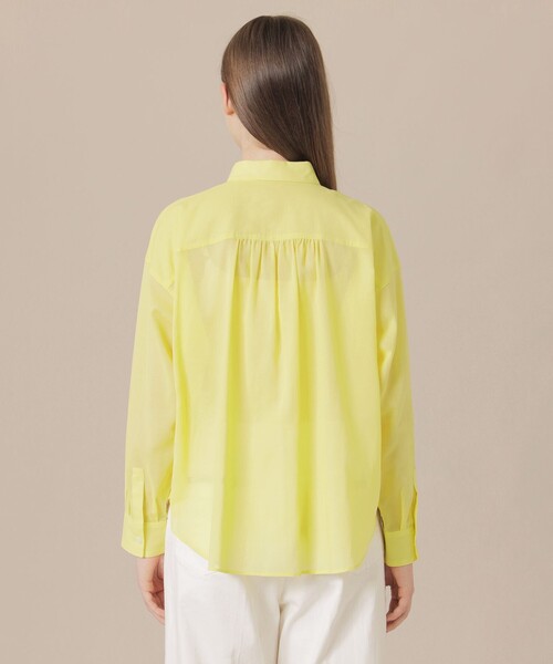 MACKINTOSH LONDON(マッキントッシュ ロンドン)の「【WEB・一部店舗限定】コットンボイルブラウス(シャツ/ブラウス・レディース・ネイビー/イエロー/ベージュ・38)」の9枚目の写真