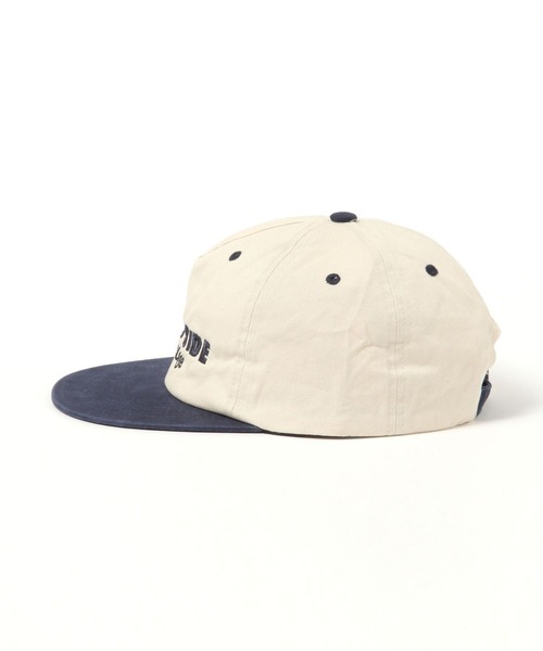 BAYFLOW（ベイフロー）の「刺繍バイカラーCAP（キャップ・メンズ・ネイビー/レッド/カーキ・FREE）」の4枚目の写真