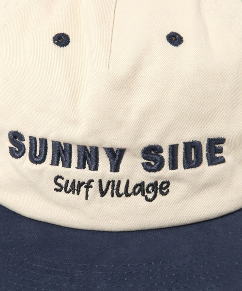 BAYFLOW（ベイフロー）の「刺繍バイカラーCAP（キャップ・メンズ・ネイビー/レッド/カーキ・FREE）」の9枚目の写真