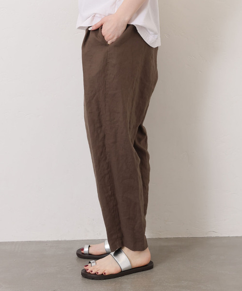 journal standard luxe レオパードプリントリネンタックパンツ