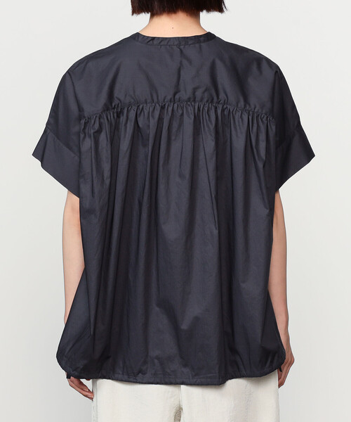 ［美品］STUDIO NICHOLSON 半袖ブラウス　バルーン袖　Vネック nicholson & nicholson | 〈別注〉コットン 半袖ブラウス WOMEN