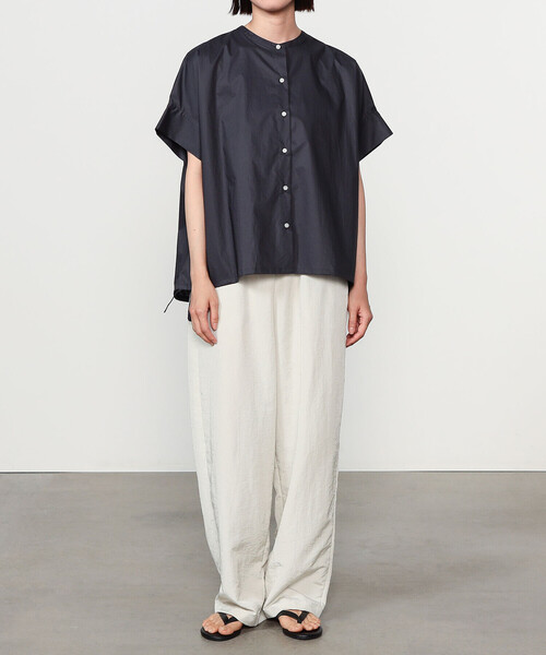 STUDIO NICHOLSON◆半袖シャツ/0/コットン/BRW/SNW-857// 1695150067-030_MAIN.jpg?v=