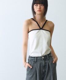 CODE A（コードエー）の「design cut camisole（タンクトップ）」