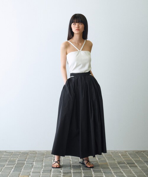 CODE A（コードエー）の「design cut camisole（タンクトップ・レディース・ブラック系4/ホワイト系5/ブラック/ホワイト・00）」の18枚目の写真