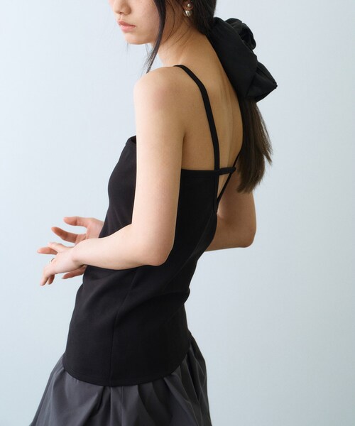CODE A（コードエー）の「design cut camisole（タンクトップ・レディース・ブラック系4/ホワイト系5/ブラック/ホワイト・00）」の15枚目の写真