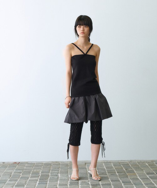 CODE A（コードエー）の「design cut camisole（タンクトップ・レディース・ブラック系4/ホワイト系5/ブラック/ホワイト・00）」の13枚目の写真