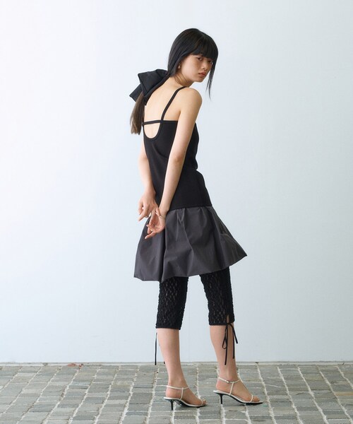 CODE A（コードエー）の「design cut camisole（タンクトップ・レディース・ブラック系4/ホワイト系5/ブラック/ホワイト・00）」の12枚目の写真