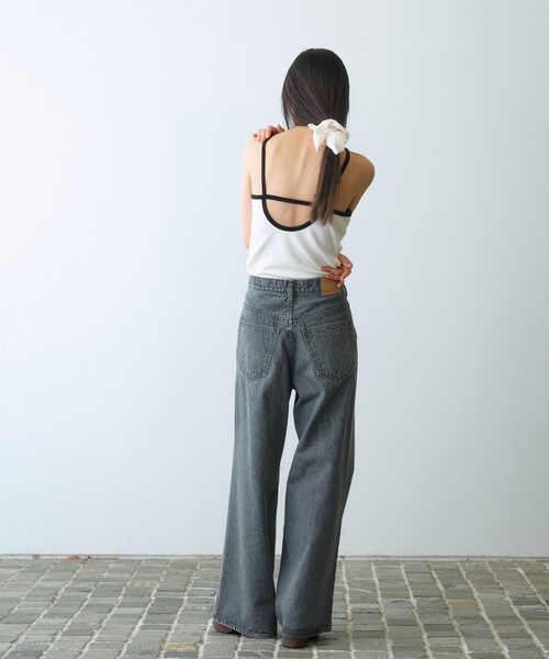 CODE A（コードエー）の「design cut camisole（タンクトップ・レディース・ブラック系4/ホワイト系5/ブラック/ホワイト・00）」の8枚目の写真