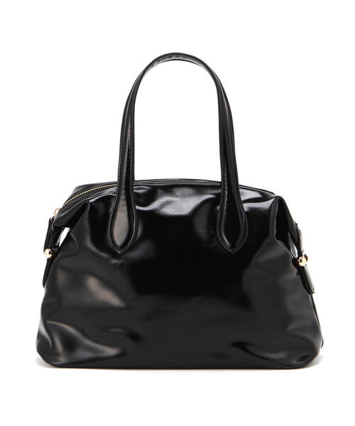 FREE'S MART（フリーズマート）の「◆デイリーボストンバッグ（ボストンバッグ・レディース・ホワイト/ブラック・ﾌﾘ-）」の4枚目の写真