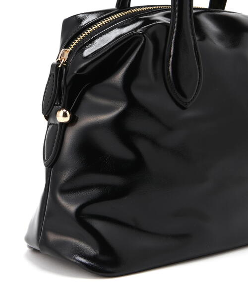 FREE'S MART（フリーズマート）の「◆デイリーボストンバッグ（ボストンバッグ・レディース・ホワイト/ブラック・ﾌﾘ-）」の7枚目の写真