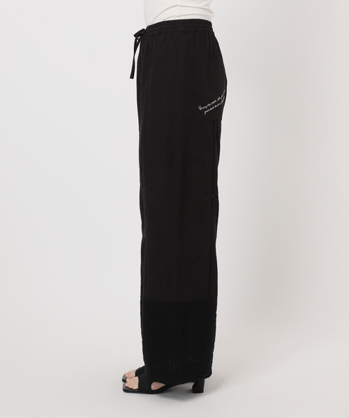 ポルテデブトン カジュアルパンツ ストレート リネン混 Bottoms