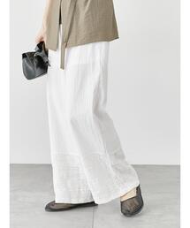 Lugnoncure | 裾レース切り替えイージーパンツ《2025summer catalog item》(その他パンツ)