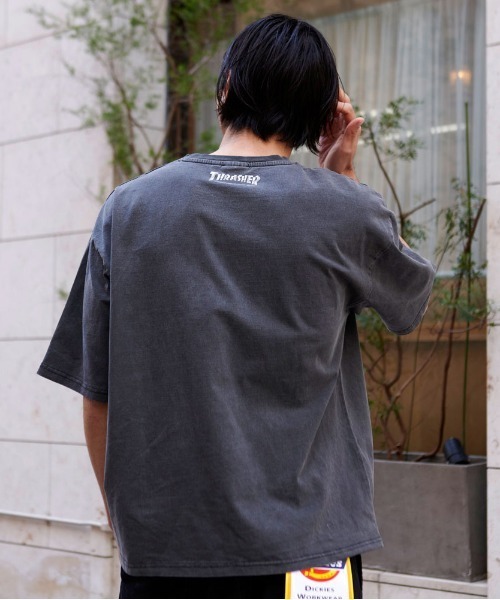 THRASHER(スラッシャー)の「『THRASHER/スラッシャー』GAME LOGO PIGMENT半袖TEE (Tシャツ/カットソー・メンズ・ブラウン/ブラック系2/ブラック系4/ブルー/ブラック系1・L/M)」の22枚目の写真