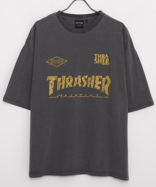 THRASHER(スラッシャー)の「『THRASHER/スラッシャー』GAME LOGO PIGMENT半袖TEE (Tシャツ/カットソー・メンズ・ブラウン/ブラック系2/ブラック系4/ブルー/ブラック系1・L/M)」の13枚目の写真