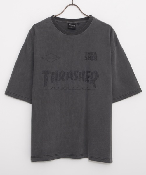 THRASHER(スラッシャー)の「『THRASHER/スラッシャー』GAME LOGO PIGMENT半袖TEE (Tシャツ/カットソー・メンズ・ブラウン/ブラック系2/ブラック系4/ブルー/ブラック系1・L/M)」の15枚目の写真