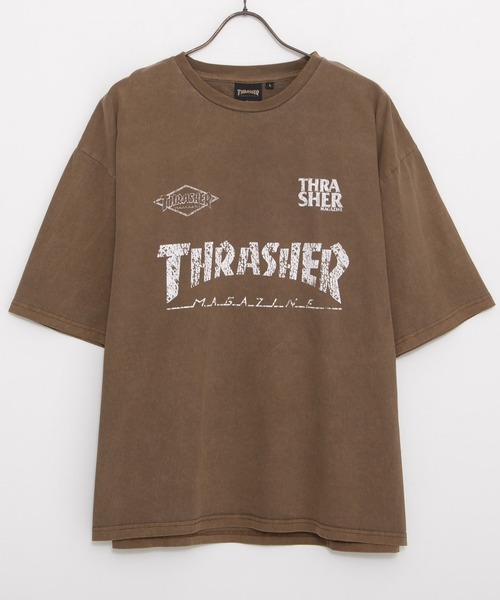 THRASHER(スラッシャー)の「『THRASHER/スラッシャー』GAME LOGO PIGMENT半袖TEE (Tシャツ/カットソー・メンズ・ブラウン/ブラック系2/ブラック系4/ブルー/ブラック系1・L/M)」の17枚目の写真
